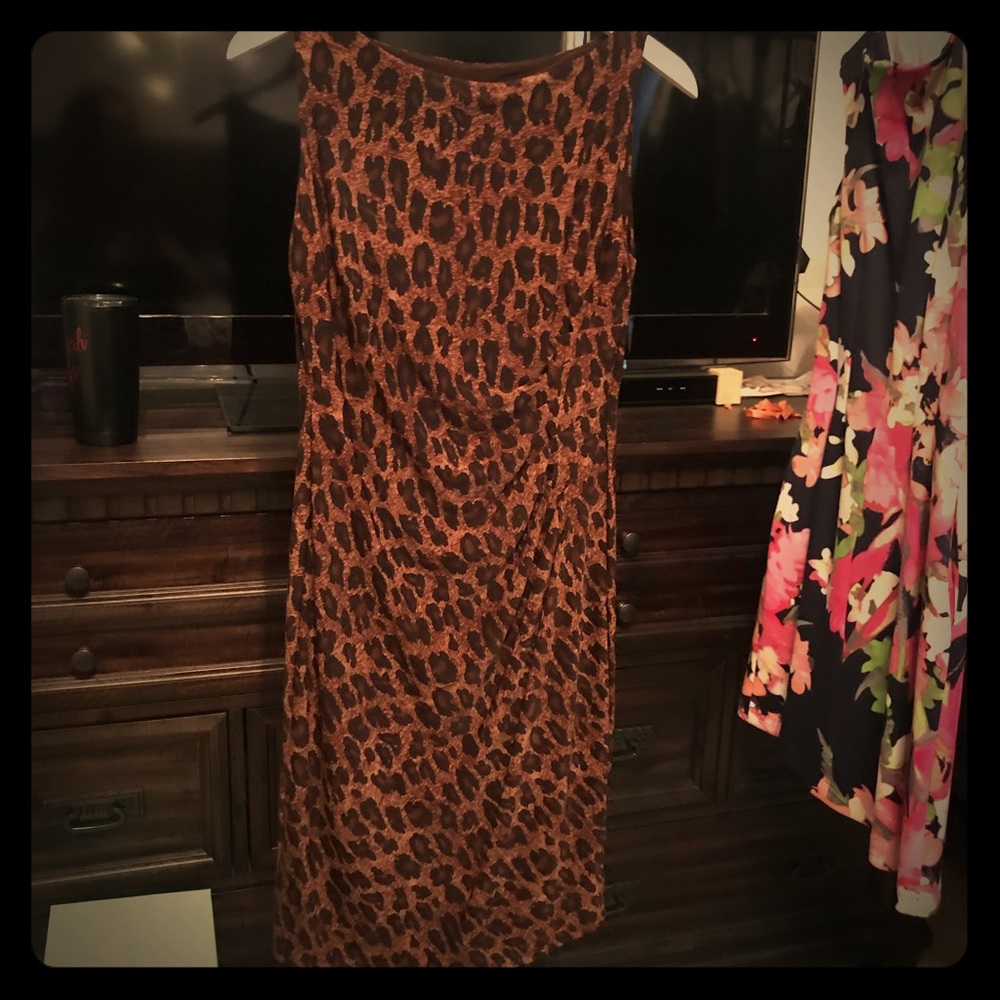 Lauren by Ralph Lauren animal print dress